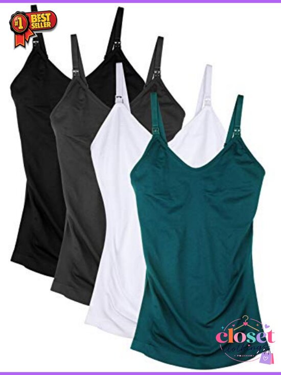 Other - Seamless Maternity Nursing Tank Cami for Breastfeeding with Adjustable Straps